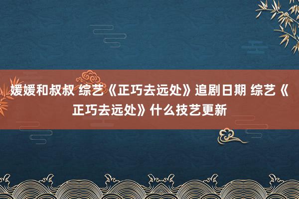 媛媛和叔叔 综艺《正巧去远处》追剧日期 综艺《正巧去远处》什么技艺更新