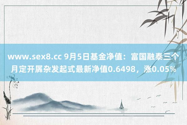 www.sex8.cc 9月5日基金净值：富国融泰三个月定开羼杂发起式最新净值0.6498，涨0.05%