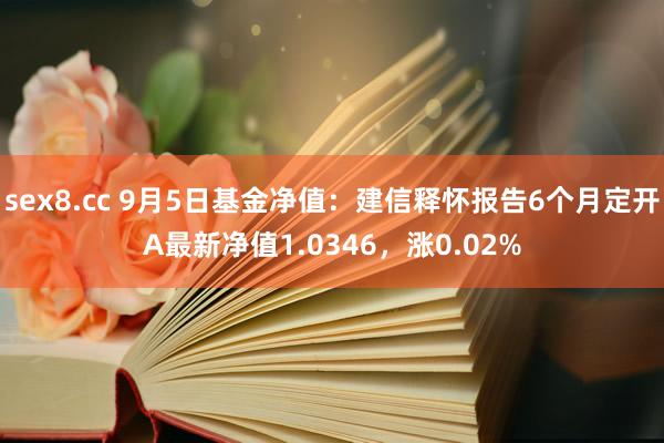 sex8.cc 9月5日基金净值：建信释怀报告6个月定开A最新净值1.0346，涨0.02%