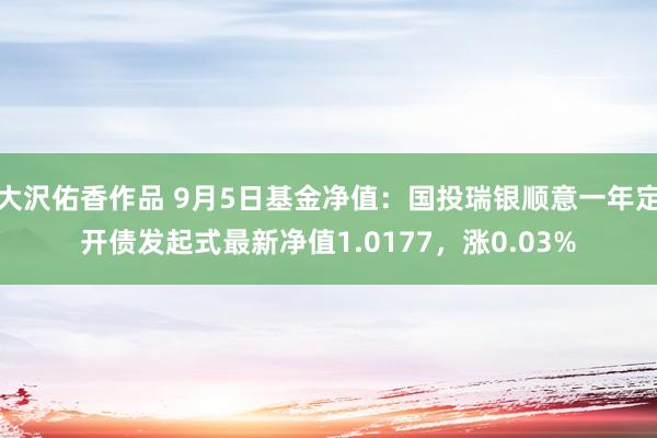 大沢佑香作品 9月5日基金净值：国投瑞银顺意一年定开债发起式最新净值1.0177，涨0.03%